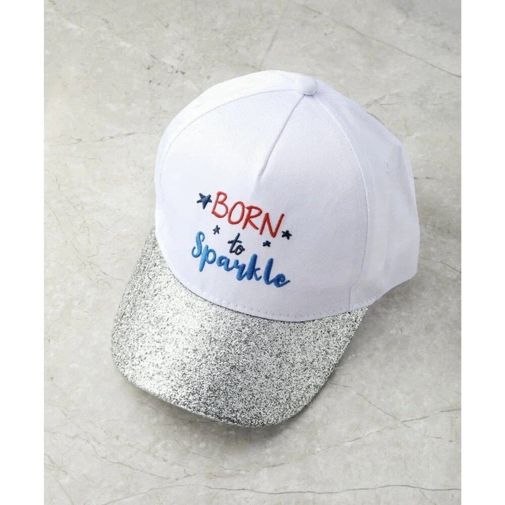 2 Celebrate America Ball Caps~Red, Whi & Blu, Adult Size&Born to Spark~Kids Size
